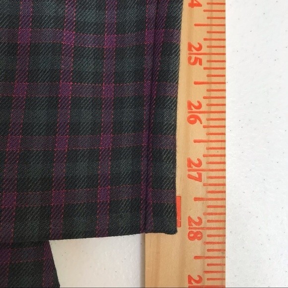 That's Me Vintage Deadstock Plaid Skirt Purple Green Black Women's Size 7/8 - Picture 7 of 16